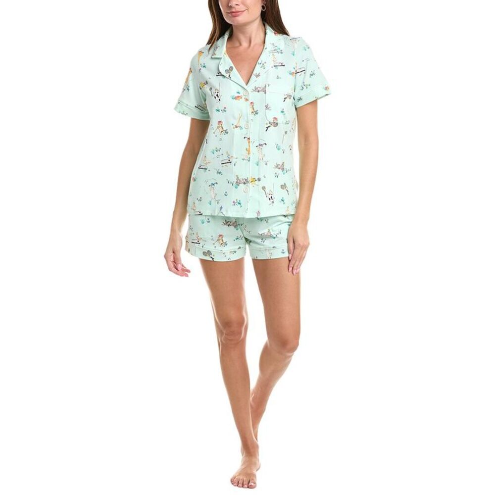 Bedhead Womens 2Pc Short Pajama Set, Green